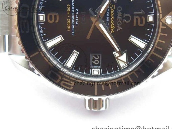 0501 Planet Ocean 39.5mm Black Ceramic Bezel SS VSF 1:1 Best Edition Black Dial on SS Bracelet A Stretchable 7890
